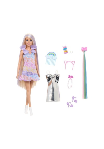 Nessiworld Jct72 Barbie Upuzun Muhteşem Saçlı Bebek - Saç Tasarım Oyun Seti Diğer