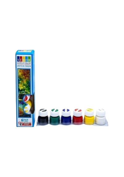 Südor 6x20ml Akrilik Boya / Sd121 Çok Renkli