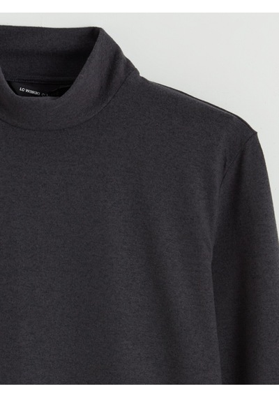 Lcwaıkıkı Classic Antrasit Dik Yaka Erkek Sweatshirt