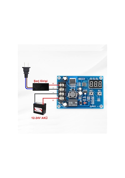 Alkatronik-Xh-M603 Akü Şarj Kontrol Kartı Batarya Şarj Kontrol Devresi 12V