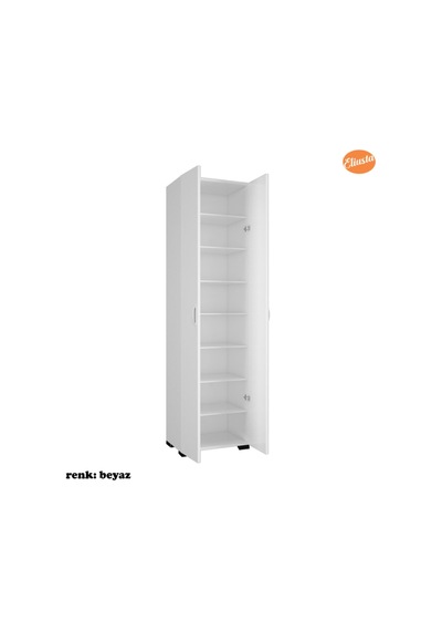 Çok Amaçlı Dolap Mutfak Dolabı Banyo Dolabı Çocuk Odası Dolabı 8 Raflı Dolap Kapaklı Beyaz Çok Amaçlı Dolap Mutfak Dolabı Banyo Dolabı Çocuk Odası Dolabı 8 Raflı Dolap Kapaklı Beyaz