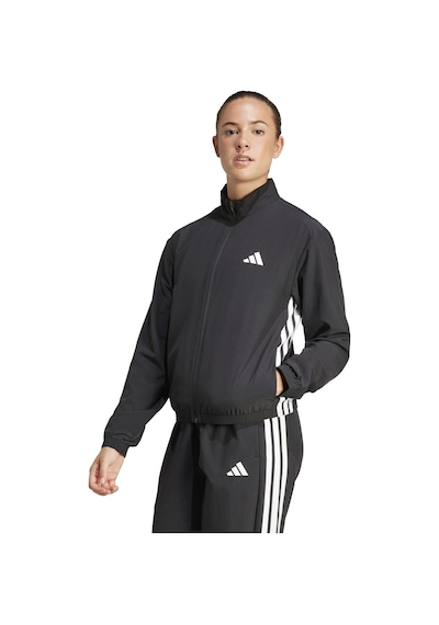 Black/whıte Adidas Kadın Koşu - Yürüyüş Eşofman Üstü We 3s Woven Jkt Jd6539 Siyah