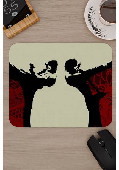Yakuza Kaymaz Dikişli Kauçuk Oyuncu Mousepad V1 - 22x18 Gaming Mouse Pad Fare Altlığı