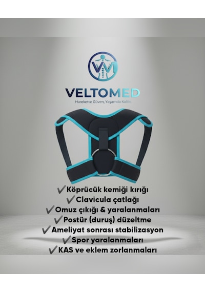 Klavikula Bandajı Köprücük Kemiği Kırığı Omuz Ve Duruş Destek Bandajı Ortopedik Postür Sabitleyici