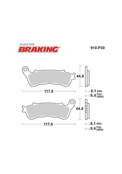 Sinterli Fren Balatası / Suzukı / Uh 200 Burgman / 200cc / Ön / 2007-2008-2009-2010-2011-2012-2013-2014-2015-2016-2017-2018-2019-2020 15525011