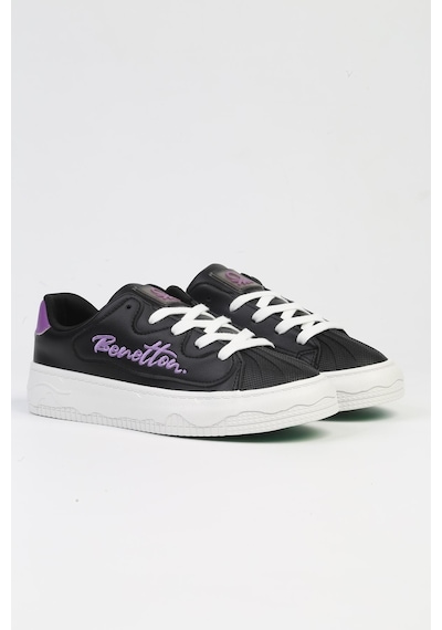 United Colors Of Benetton Benetton Bnı-10102 4211 Siyah Beyaz-ithal Platform Topuk Kadın Sneaker 001 United Colors Of Benetton Benetton Bnı-10102 4211 Siyah Beyaz-ithal Platform Topuk Kadın Sneaker 001
