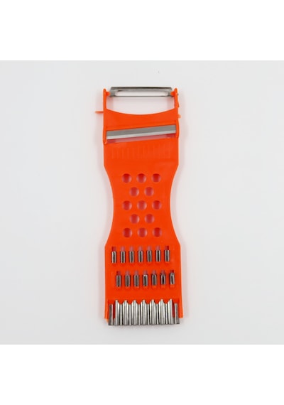 Turuncu 5 Fonksiyonlu / Çok Amaçlı Plastik El Rendesi & Soyacak 14 Cm Plastik Diğer