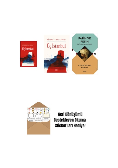 Üç İstanbul Ciltli + Üç İstanbul + Fatih Ve Fetih + Okuma Sticker'ları