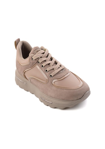 Bambi Vizon Vizon Süet Kadın Sneaker K01313003072