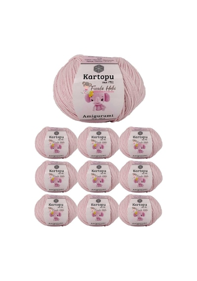 10 Adet Amigurumi El Örgü İpi 50gr 699 Çok Renkli