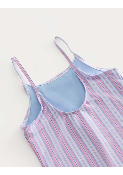 Marks & Spencer Çizgili Çocuk Mayo T74000095U Pembe