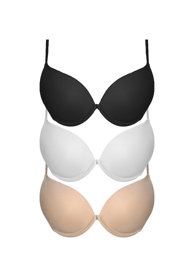 Cottonhill Lol Up Push Up Balenli Sütyen 3'lü Paket Çok Renkli