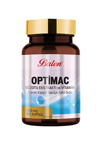 Balen Optimac Gözotu Ekstraktı Vitamin İçeren 60 Kapsül x 630 MG