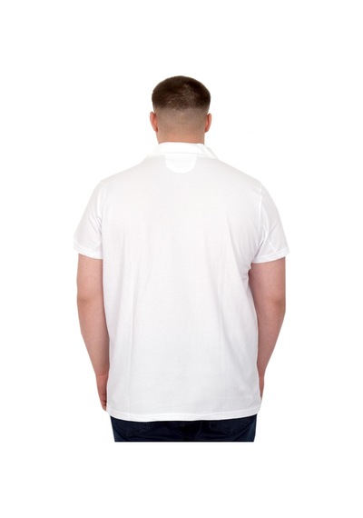 Mode Xl Büyük Beden Erkek T-shirt Polo Sea Bound U25303 Beyaz Beyaz