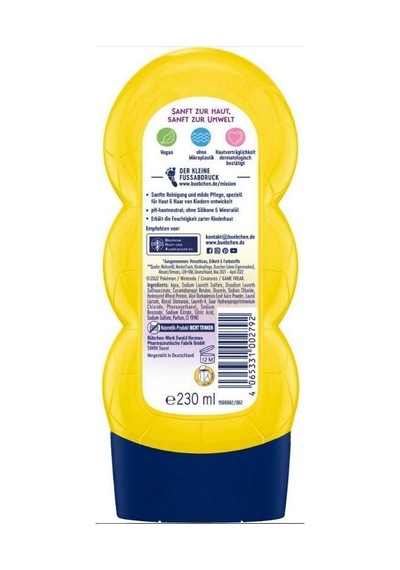Bübchen 2 İn 1 Pokemon Pikachu Çocuk Şampuan&Duş Jeli 230 ML