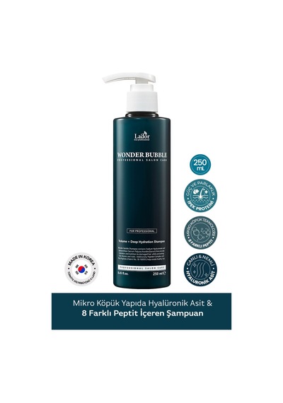 Lador Mikro Köpük Yapıda Hyalüronik Asit Içeren Bakım Şampuanı Wonder Bubble Shampoo 250 ml