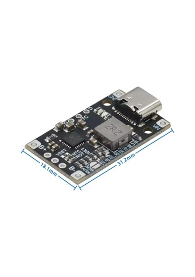 Type-c Usb 2s Bms 15w 8,4v 12,6v 1,5a Pil Şarj Boost Modülü
