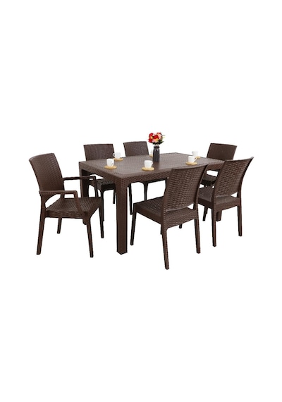 Depootoptan Mandella Elit 90 x 150 CM Rattan 2 Elit Koltuk 4 Elit Sandalye Masa Ta (397461619) Kahverengi Depootoptan Mandella Elit 90 x 150 CM Rattan 2 Elit Koltuk 4 Elit Sandalye Masa Ta (397461619) Kahverengi