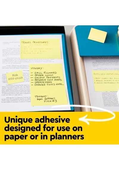 Orijinal Notes, 4 X 6, Lined, Canary Yellow, 12 100-sheet Ped/paket