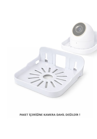 Microcase Sert Abs Plastik Yapışkanlı Duvara Monte Çok Amaçlı Kamera Standı Askılığı Al5456