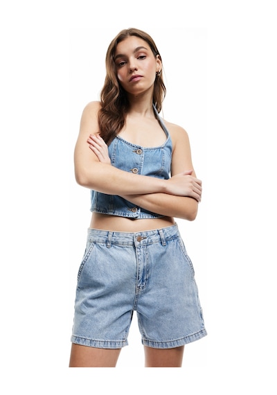 Koton Pamuklu Chino Cepli Rahat Kalıp Düğmeli Mini Denim Şort Bleach 5sal40313md Açık Mavi Koton Pamuklu Chino Cepli Rahat Kalıp Düğmeli Mini Denim Şort Bleach 5sal40313md Açık Mavi