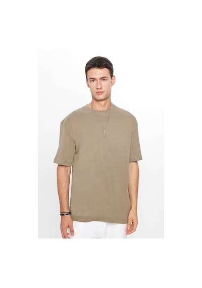 Tudors Unisex Oversize Geniş Kesim %100 Pamuk Yumuşak Dokulu Basic Bisiklet Yaka Haki Tişört-31704 Haki Tudors Unisex Oversize Geniş Kesim %100 Pamuk Yumuşak Dokulu Basic Bisiklet Yaka Haki Tişört-31704 Haki