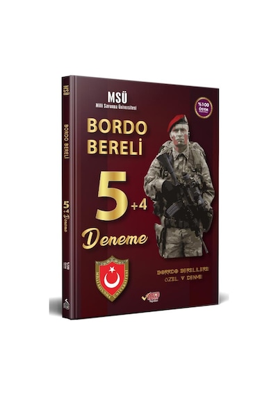 Msü Bordo Bereli 5+4 Deneme - 2024 Alımlarına Özel Hazırlık Tamam