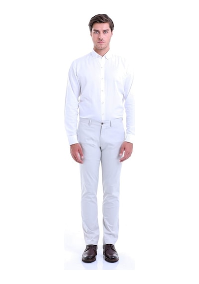 Hatemoğlu Taş Regular Fit Yüksek Bel Düz Paça Basic Kanvas Panto Taş