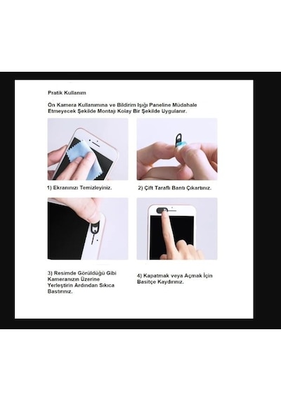 Kriko Webcam Cover Notebook Ve Telefon Kamera Kapatıcı Koruyucu