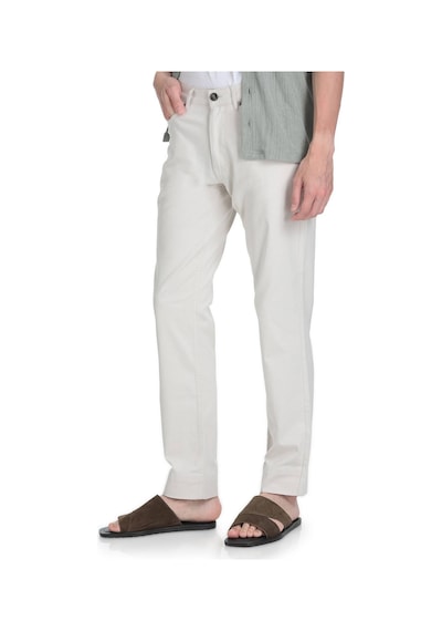 Hatemoğlu Keten Regular Fit Pamuklu 5 Cep Kanvas Pantolon 37272 Keten D.