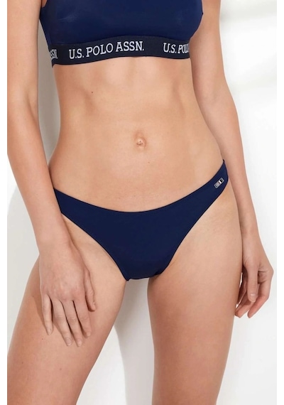U.S. Polo Assn. Kadın Lacivert Ince Kenar Bikini Alt Lacivert