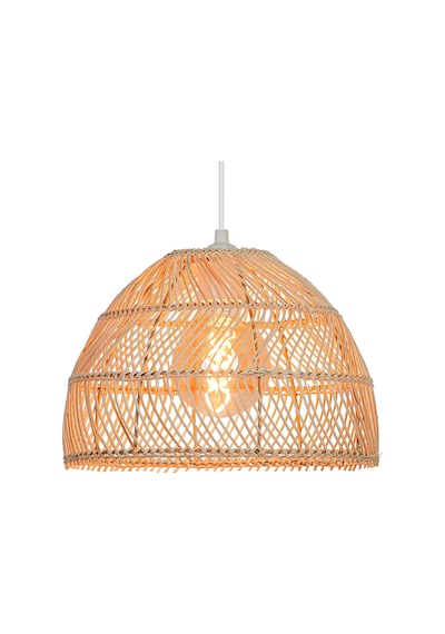 30 Cm Rattan Tekli Sarkıt Bej