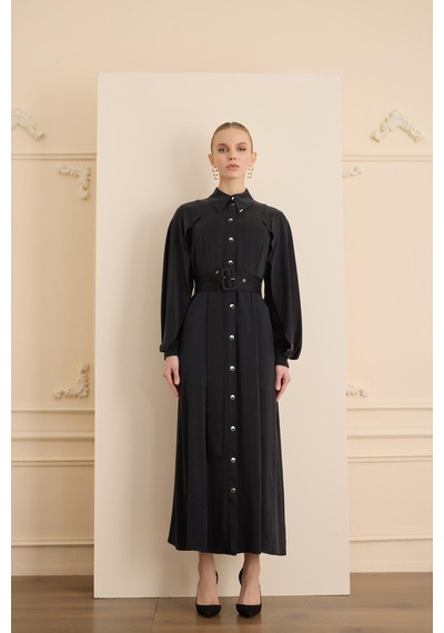 Senna Soleıl Dress Siyah Siyah