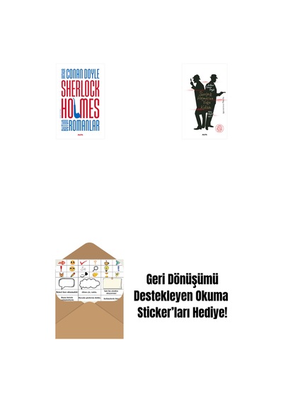 Sherlock Holmes - Bütün Romanlar Ciltli + Sherlock Holmes Un Vaka Kitabı + Okuma Sticker'ları