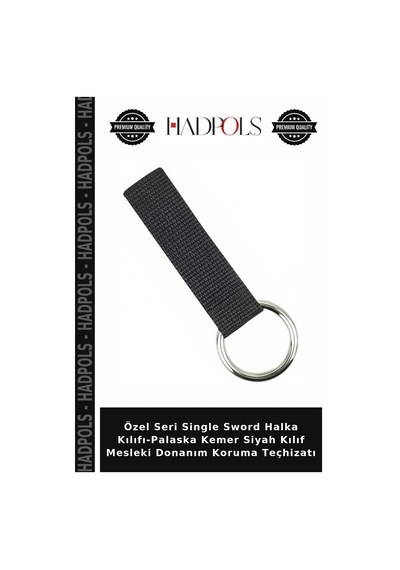 Hadpols Özel Seri Single Sword Halka Kılıfı-palaska Kemer Siyah Kılıf Mesleki Donanım Koruma Teçhizatı Diğer