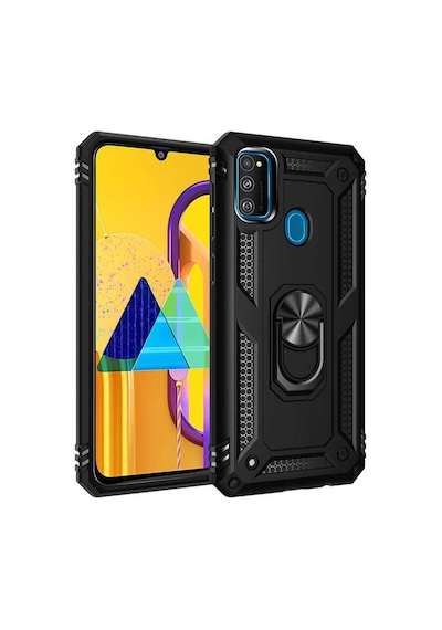 Samsung Galaxy Uyumlu M30S Yüzüklü Standli Vega Kilif Ekran Koruyucu 510433484