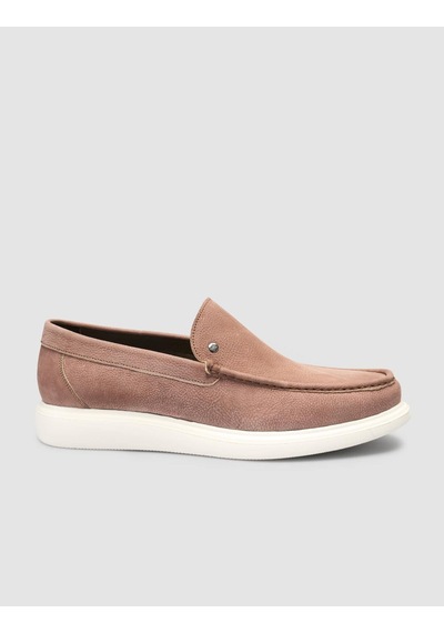 Cabani Taba Nubuk Erkek Loafer Ayakkabı Taba