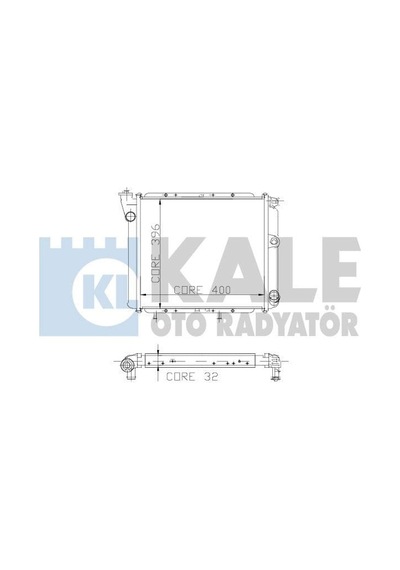 KALE OTO Radyatör 0503112AL Su Radyatörü Renault 9 R11 2 Sıra Al Pl
