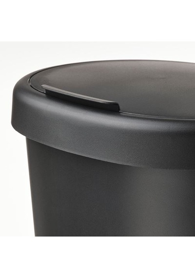 Ikea Hölass Çöp Kutusu, Siyah, 8 Lt