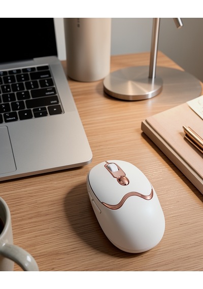 Kablosuz Şarjlı Mouse M02 Altın Renk