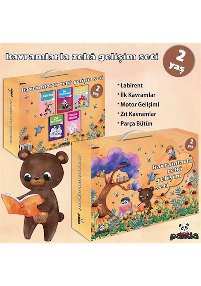 2 Yaş Kavramlarla Zeka Gelişim Seti - 5 Kitap Takım - Afife Çoruk - Panda