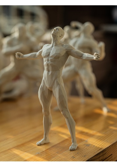 Muscle Man Dekoratif Figür - Modern Ofis Ve Ev Aksesuarı - Özel Tasarım Heykel