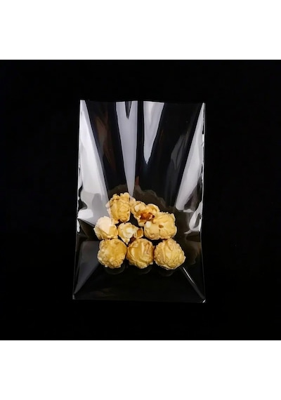 Hg Ambalaj 100 Adet 10x15 Cm Bantsız Şeffaf Opp Jelatin Poşet, Kurabiye Ve Şekerleme Poşeti