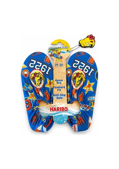 Haribo Lisanslı Kolej Desenli Ayıcıklı Çocuk Deniz Ayakkabısı Sax Mavisi