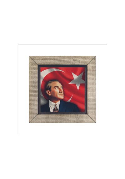 Mustafa Kemal Atatürk Baskılı Mdf Magnet 7x7 344