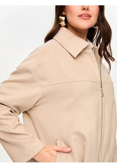 Faik Sönmez Astarsız Kaşe Ceket S26ckt032 Us26ckt03234 Bej