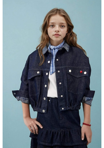 Defacto Denim Ceket Kız Çocuk H2269a826spnm28 Mavi-nm28