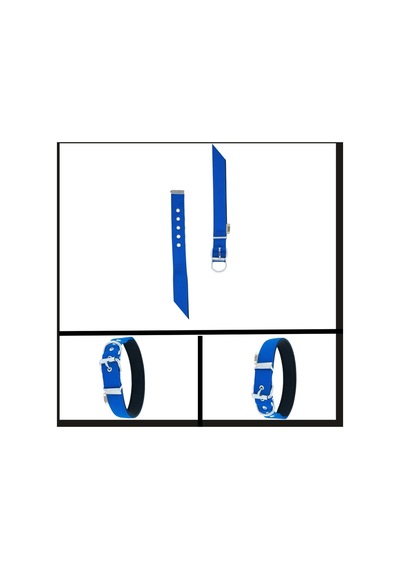 Uyguna-yakala Royal Blue 3.0 47-55 Cm Dokuma Boyun Tasması-sma.348