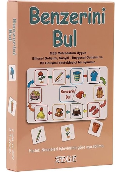 3 Yaş Benzerini Bul Kartları rege
