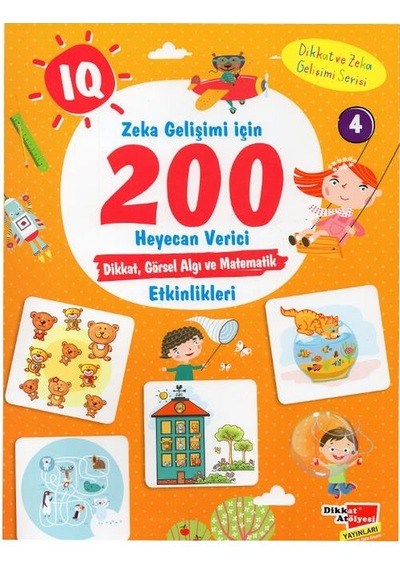 3-6 Yaş Iq Zeka Gelişimi için 200 Heyecan Verici Etkinlik - 5 Kit